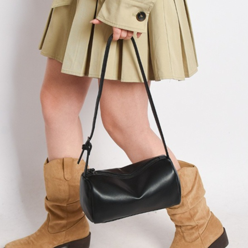 Women Bags 2026 Trends - Split Leather 90s Pen Bag 2026