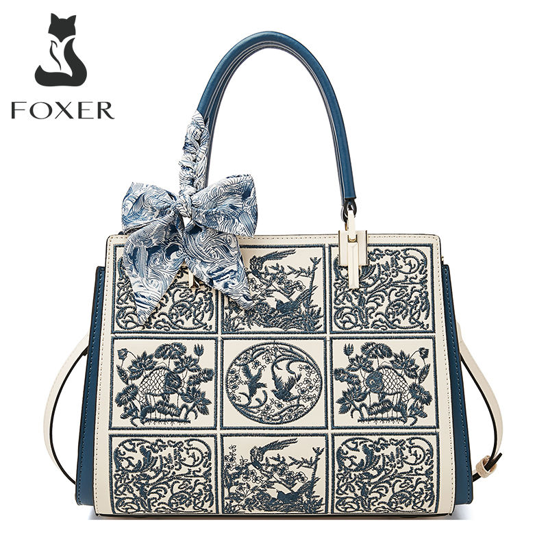 FOXER Split Leather 2026 New L - Women Bags 2026 Trends review and price